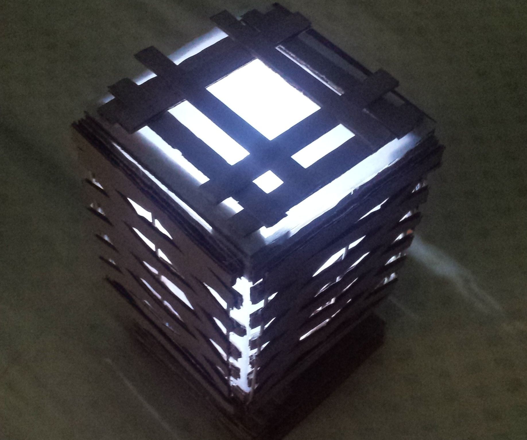 Rechargeable LED Cardboard Night Lamp