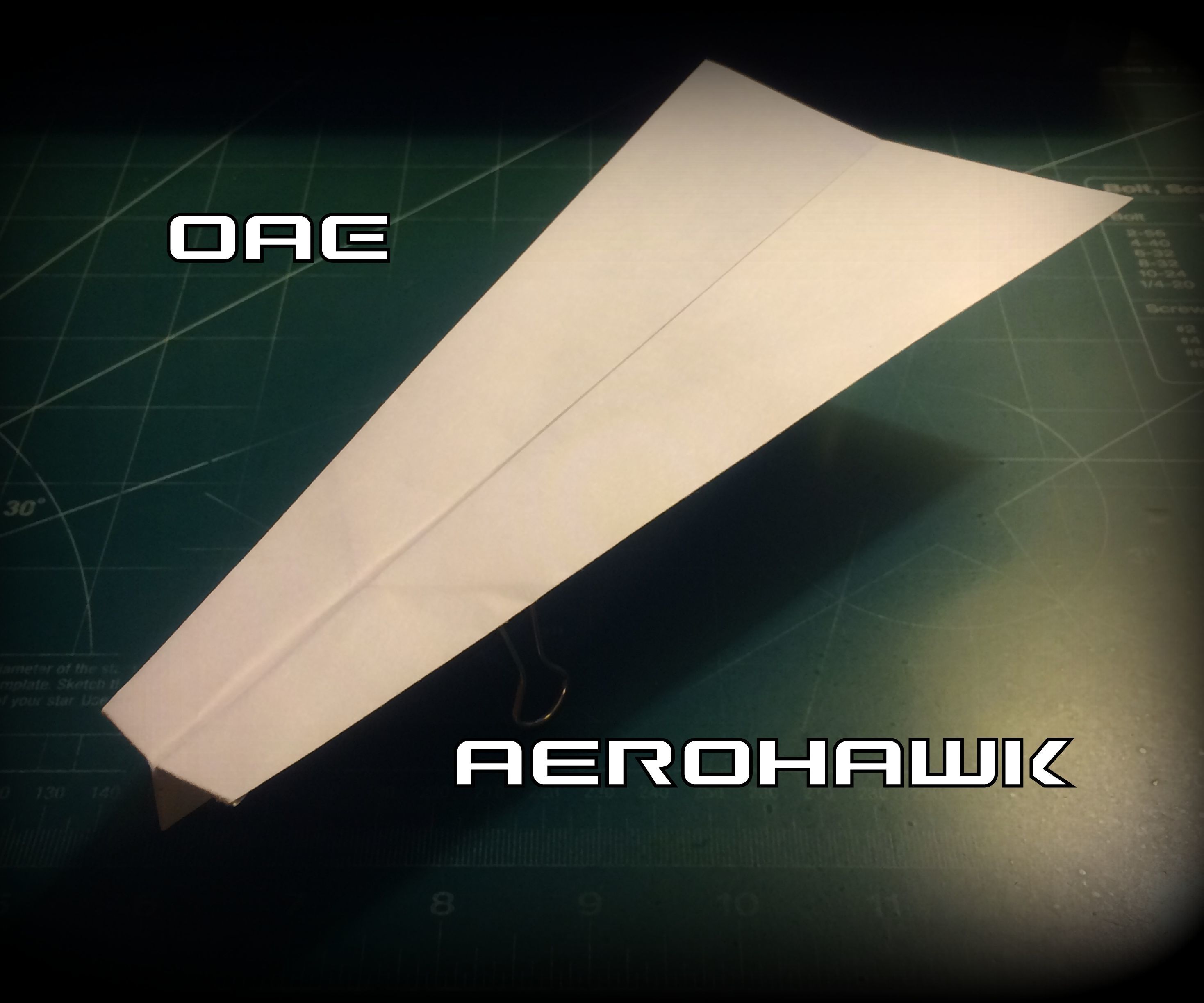 How To Make The Aerohawk Paper Airplane