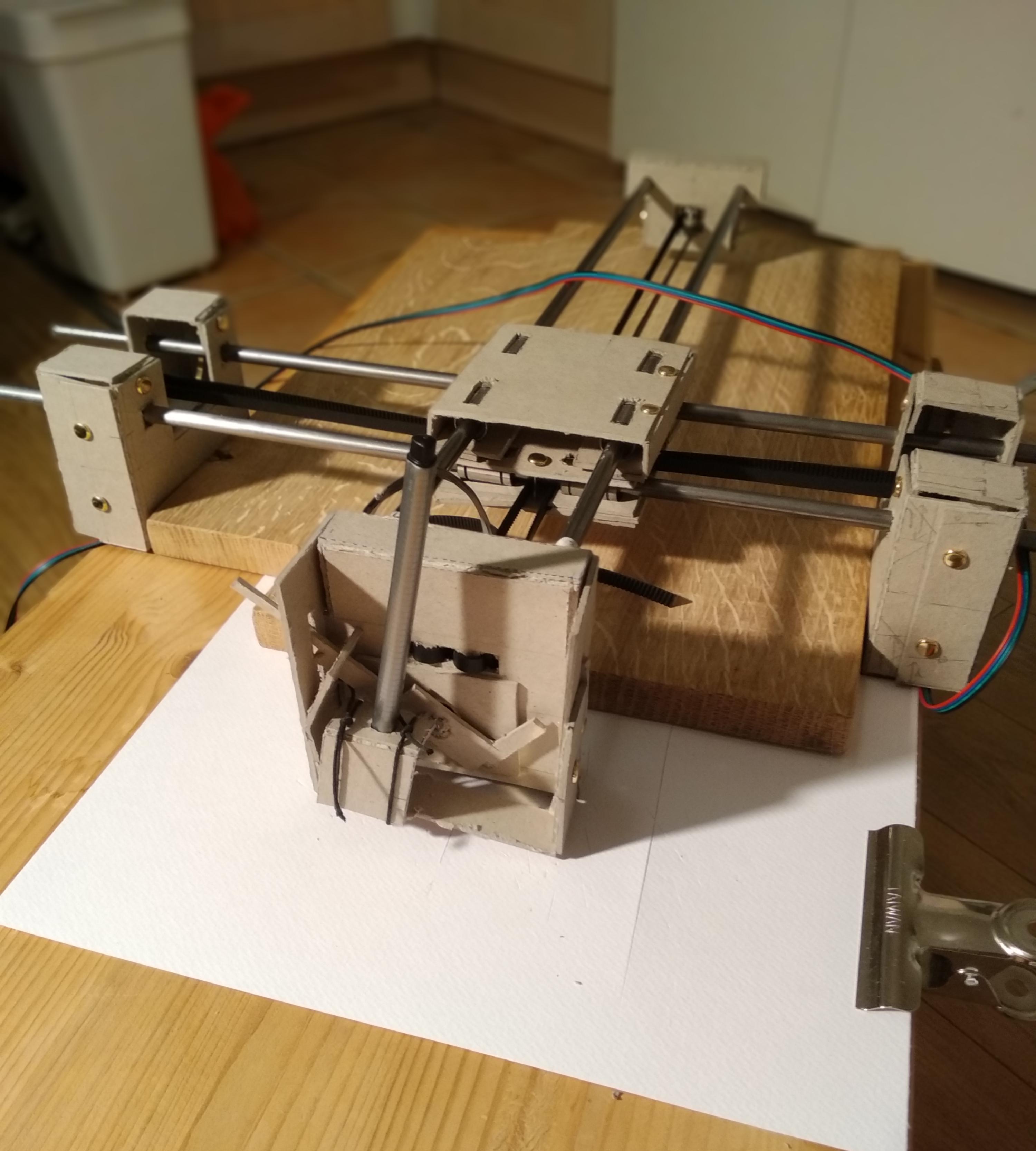 Self-Replicating Cardboard Pen Plotter