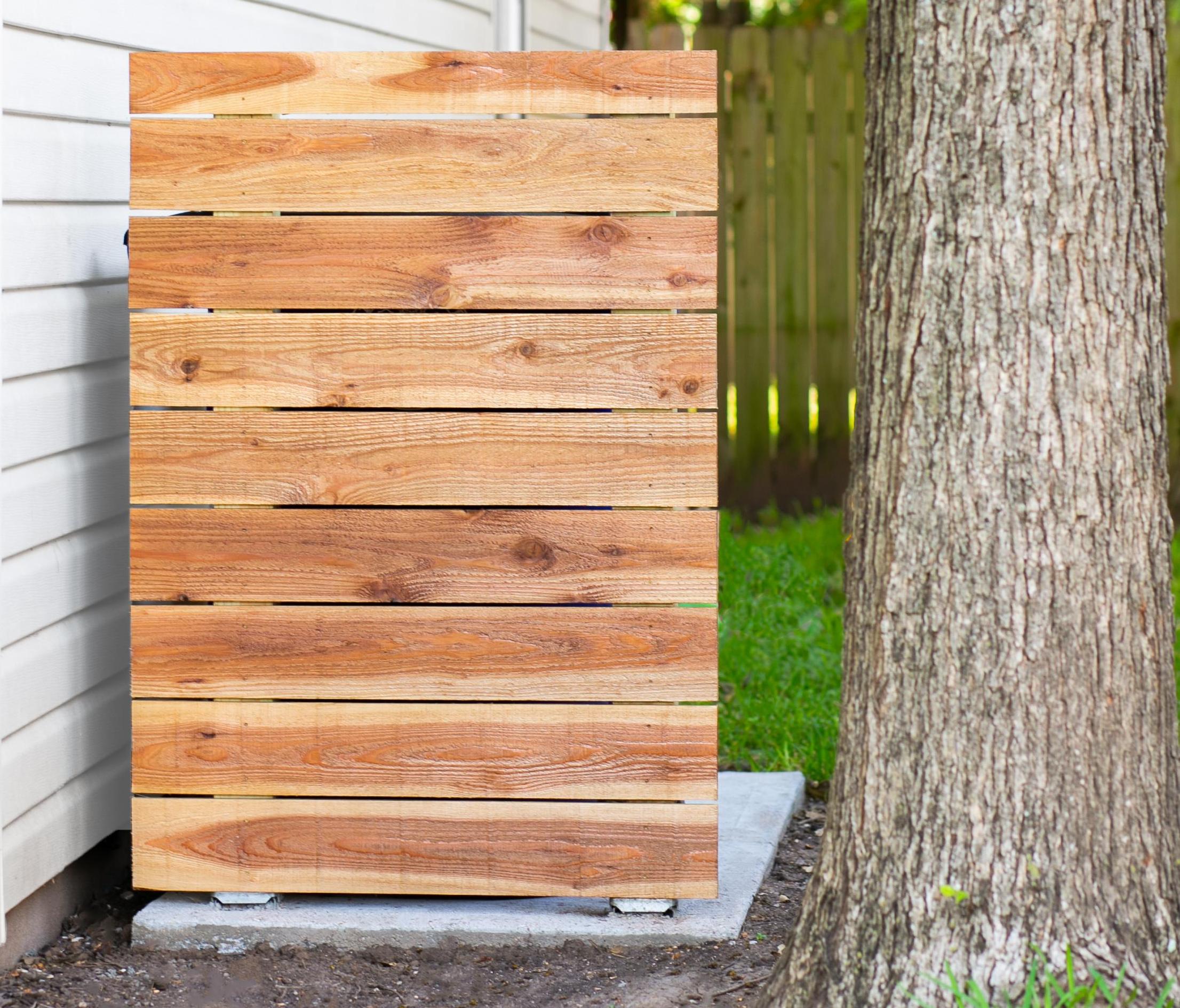 DIY Privacy Fence for Trash Cans (and Other Ugly Stuff)