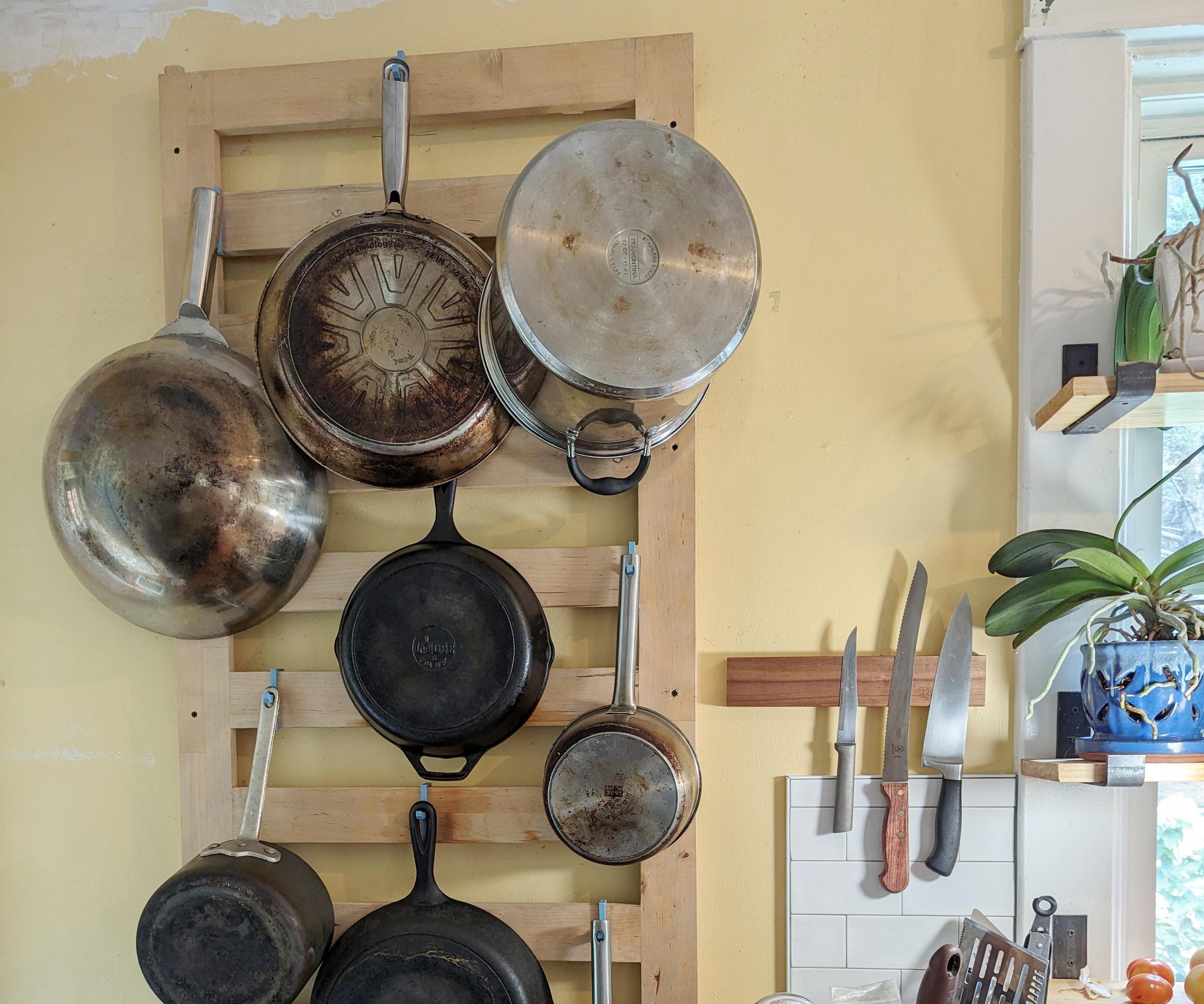Making a Potholder Rack From Old Futon Frame