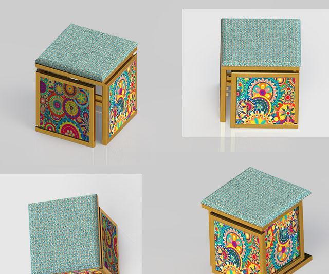 Rajasthani Antique Design Table for Home Decoration