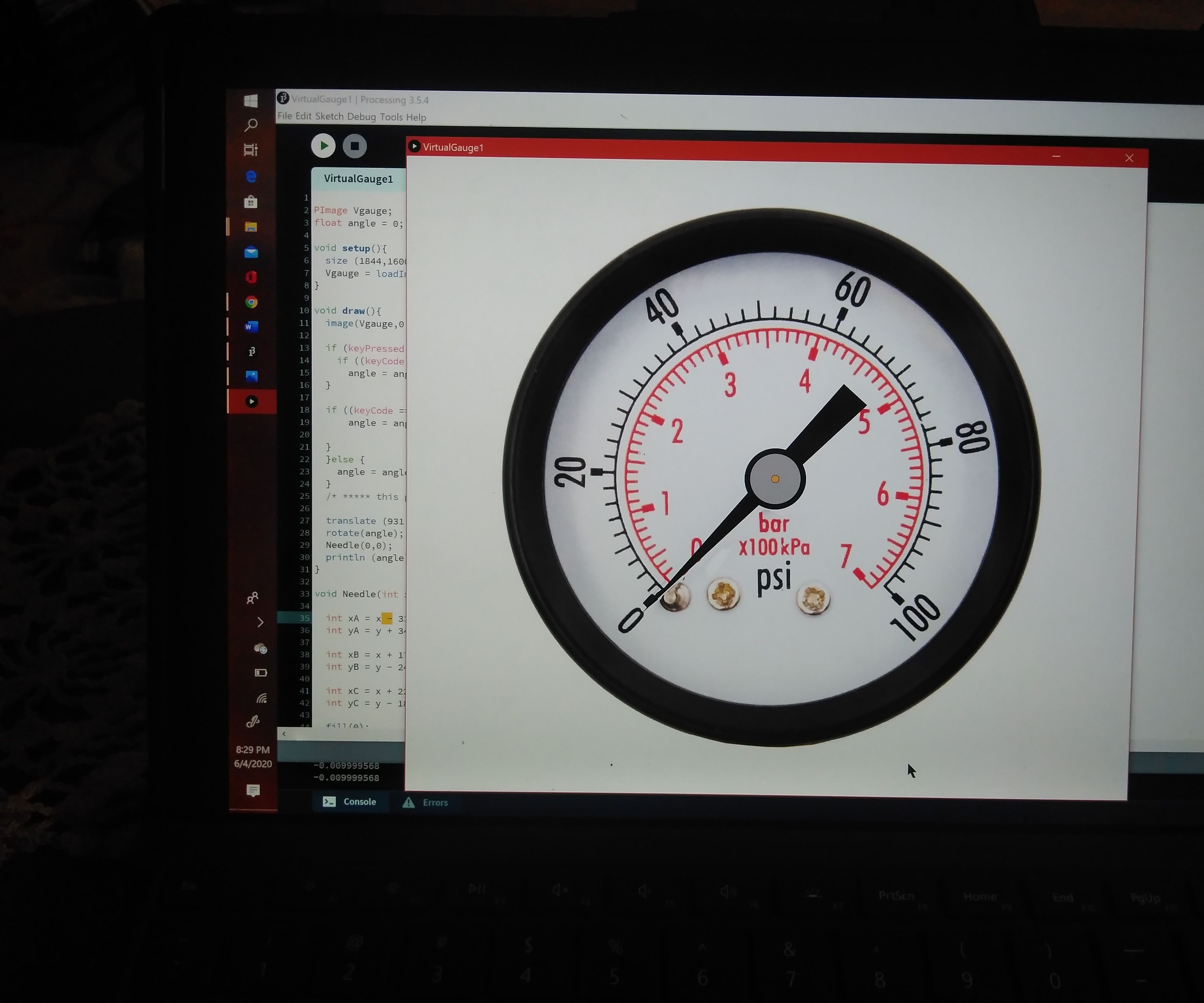 Virtual Pressure Gauge Part 1.