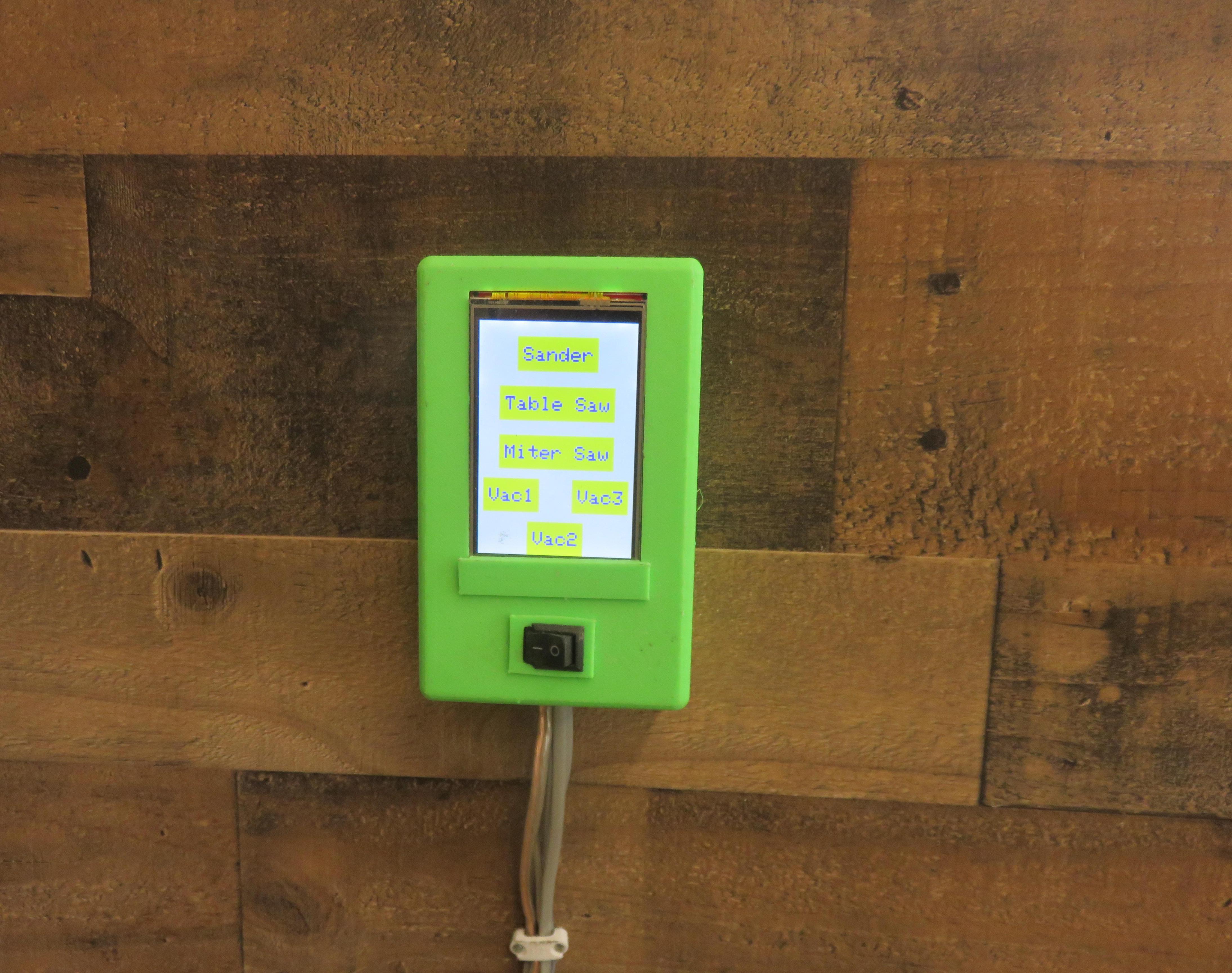 Shop Dust Collection With Motorized Gates and Touchscreen Control