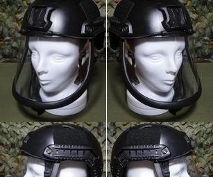 Weatherproof Helmet Mounted Rain Face Shield