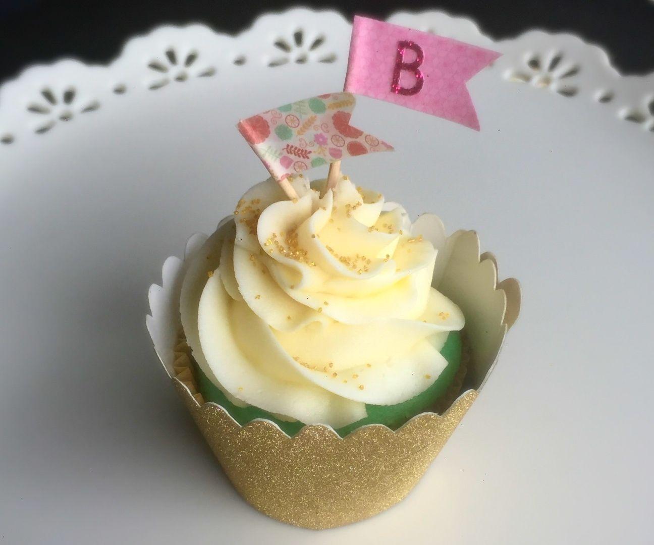 Washi Tape Cupcake Toppers