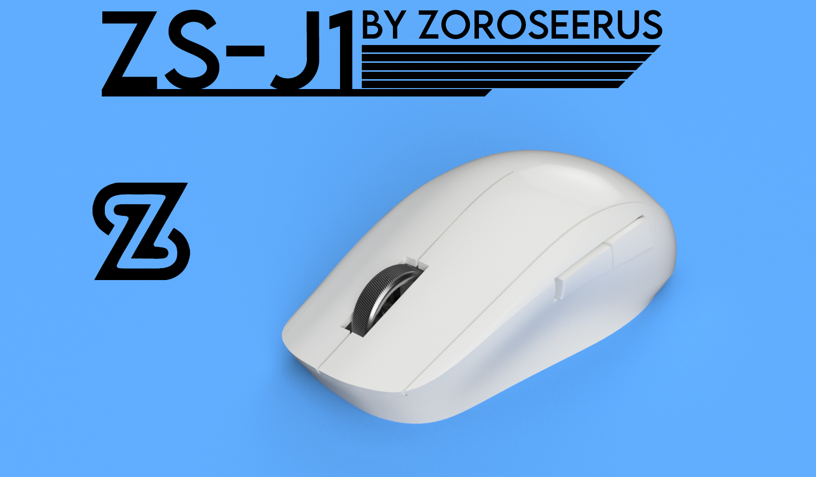 ZS-J1, 3D Printed Asymmetric Wireless Claw Biased Mouse Guide