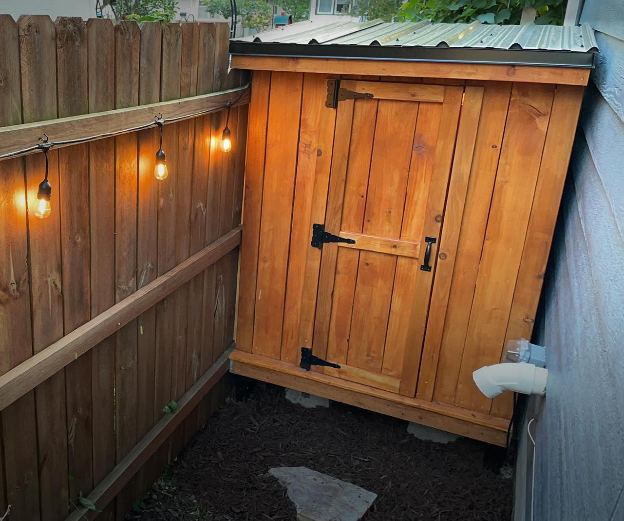 Side Yard Firewood Shed