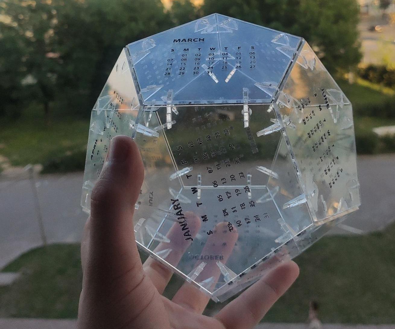 Original Acrylic Desk Calendar