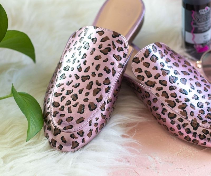 Easy DIY Leopard Print Shoes