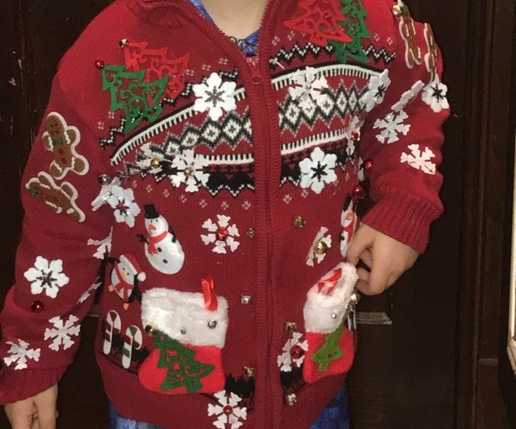 Homemade Child “ugly” Christmas Sweater