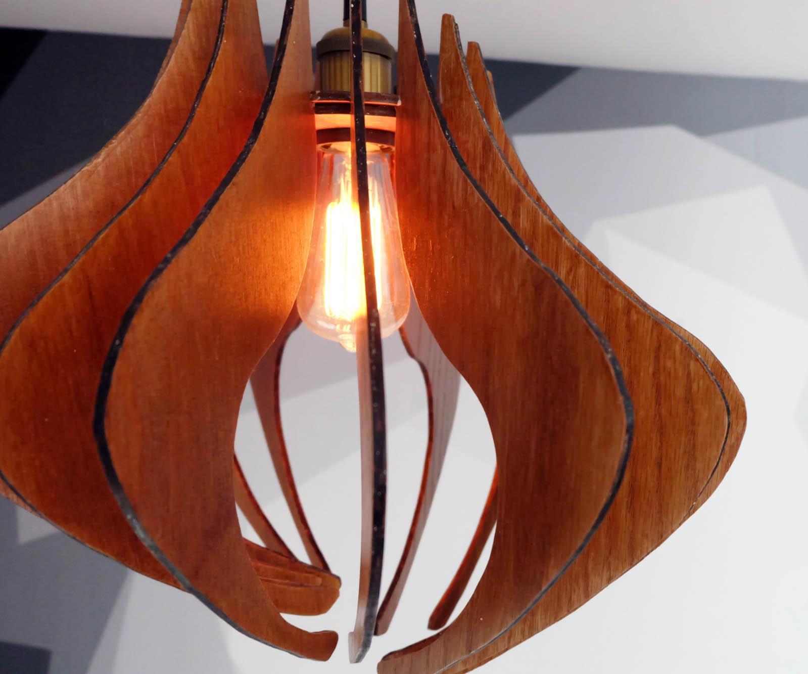 DIY Wood Pendant Light Fixture