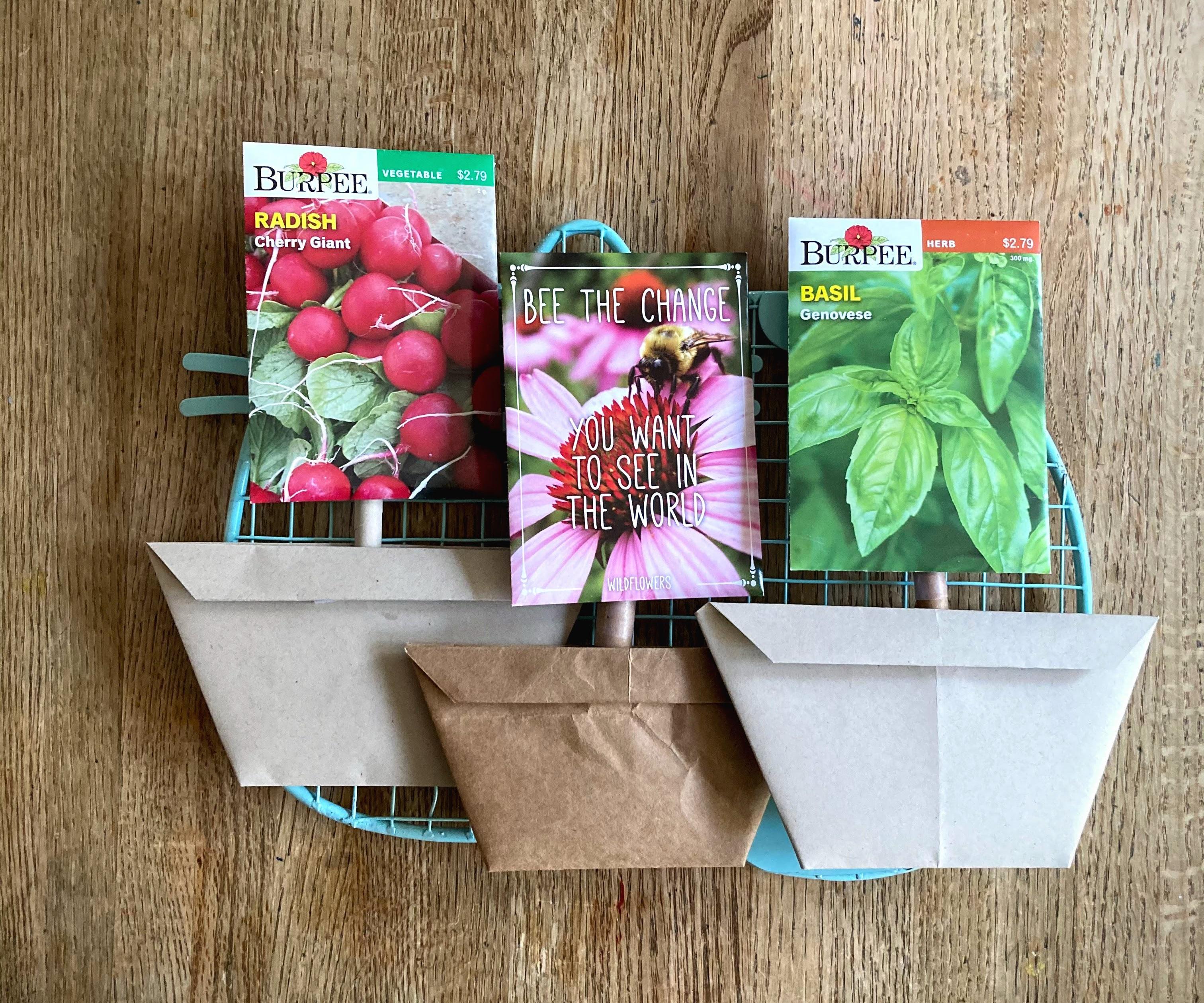 Decorative Paper Flower Pot for Seed Packets