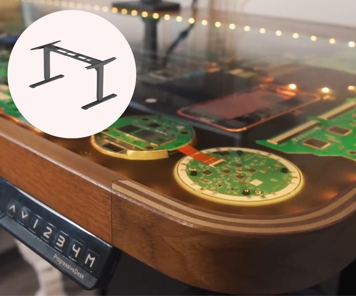Creating a DIY Adjustable Standing Desk Using Trashed Electronics