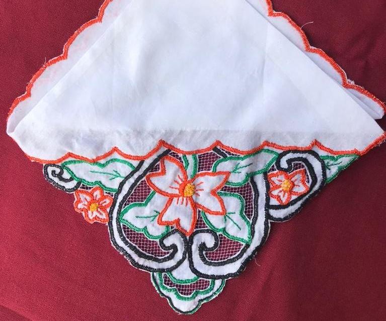 Vintage Hankie With Cut Work and Net
