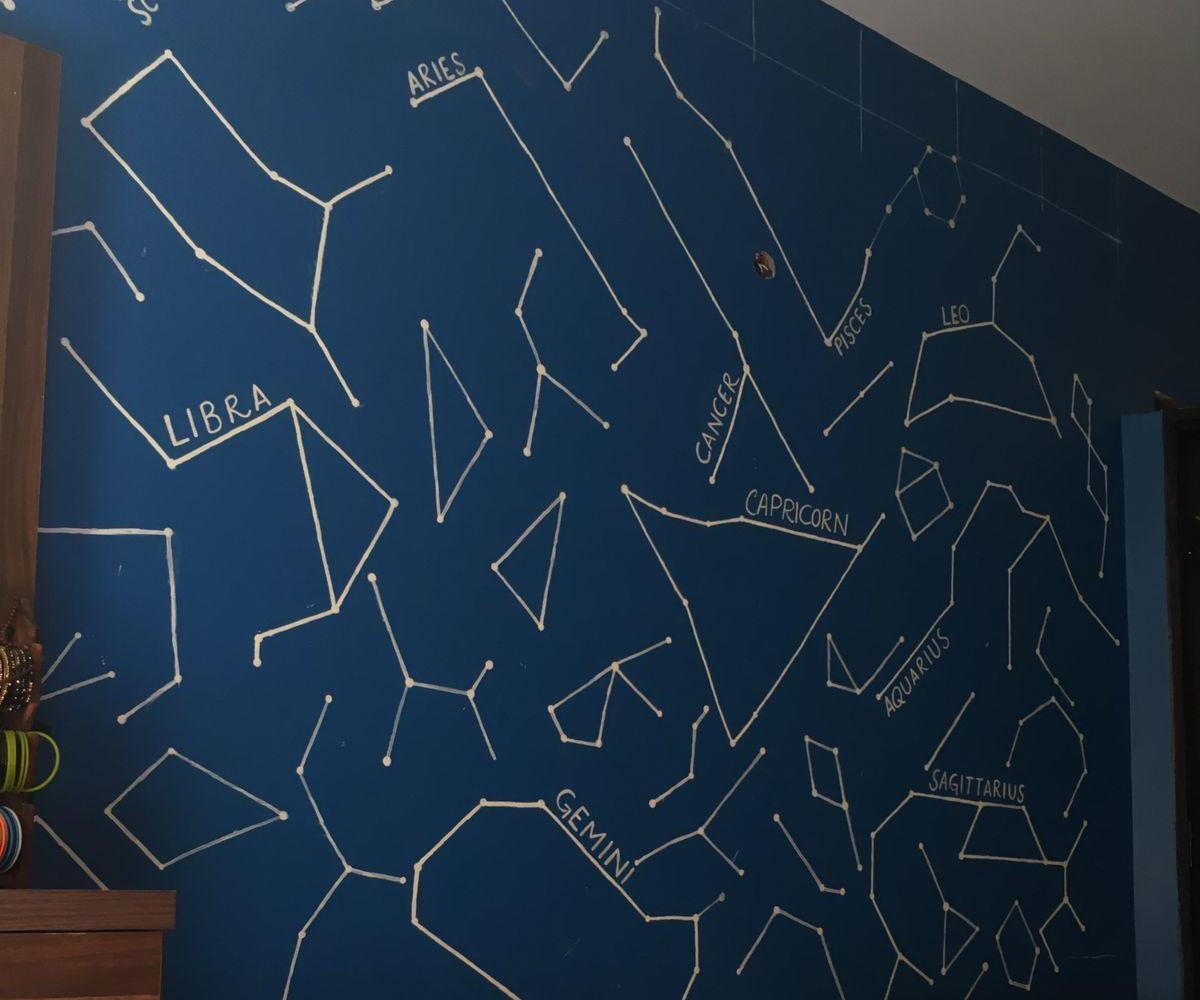 Glow in Dark Constellations Map
