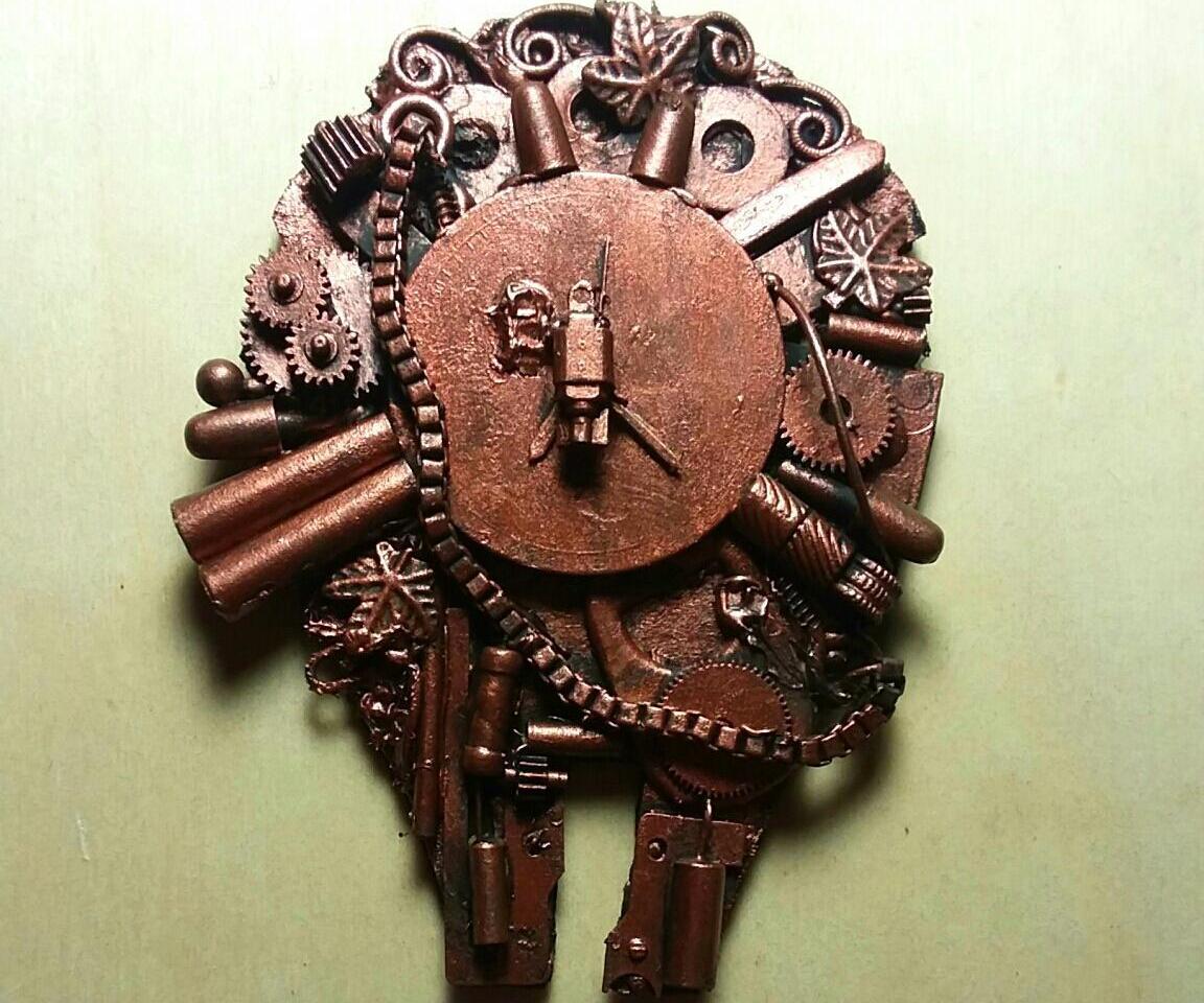 Steampunk Millennium Falcon Keychain 