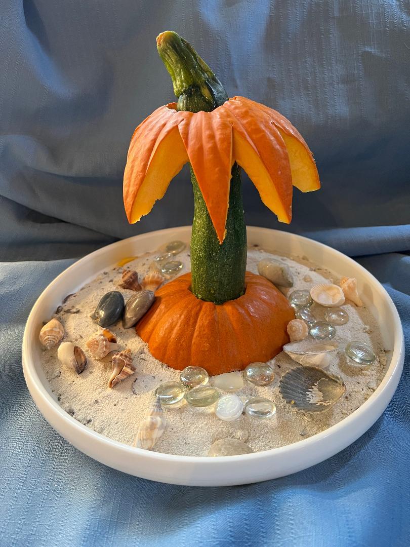 Pretty Pumpkin Palm Tree