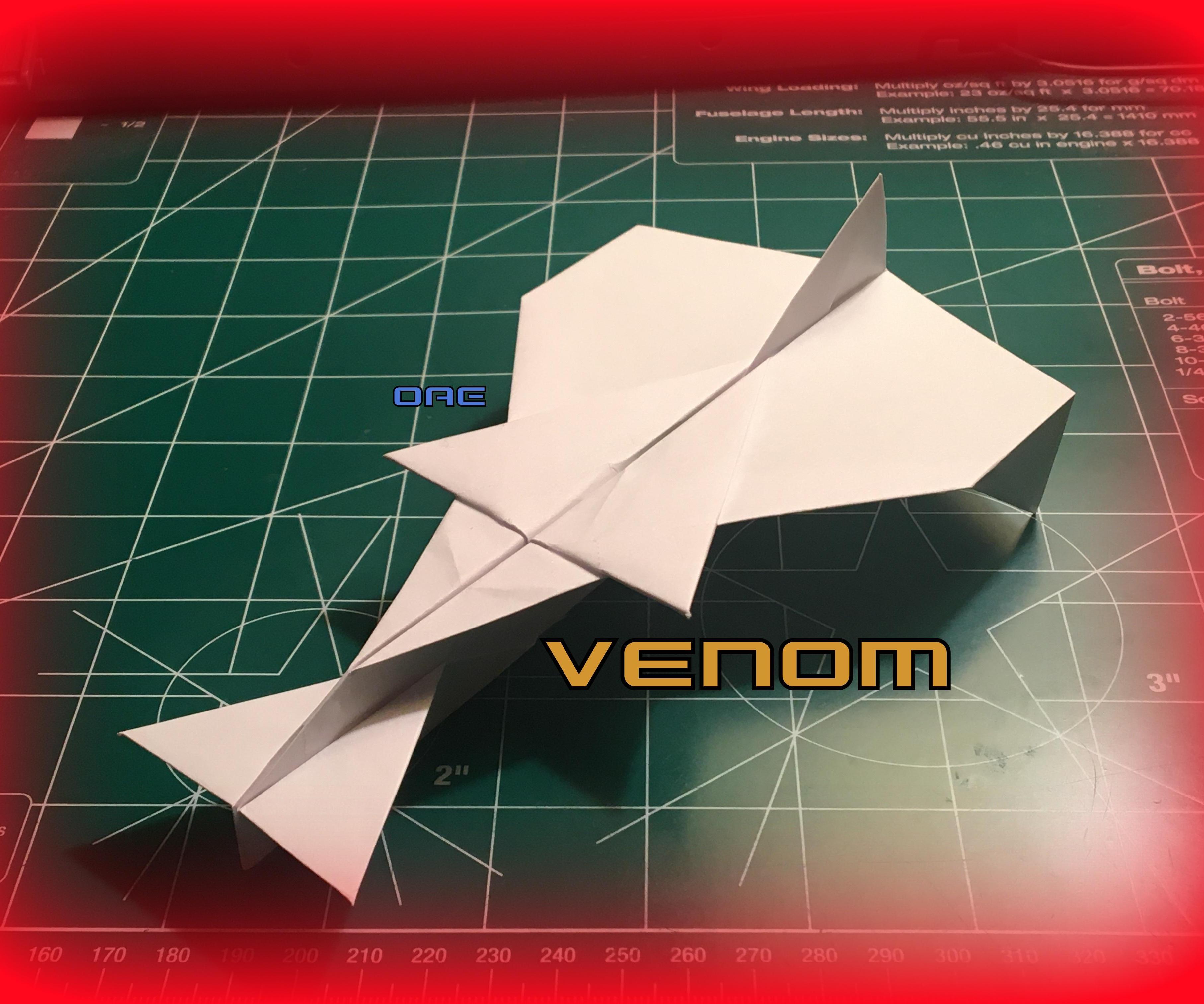 How to Make the Venom Paper Airplane