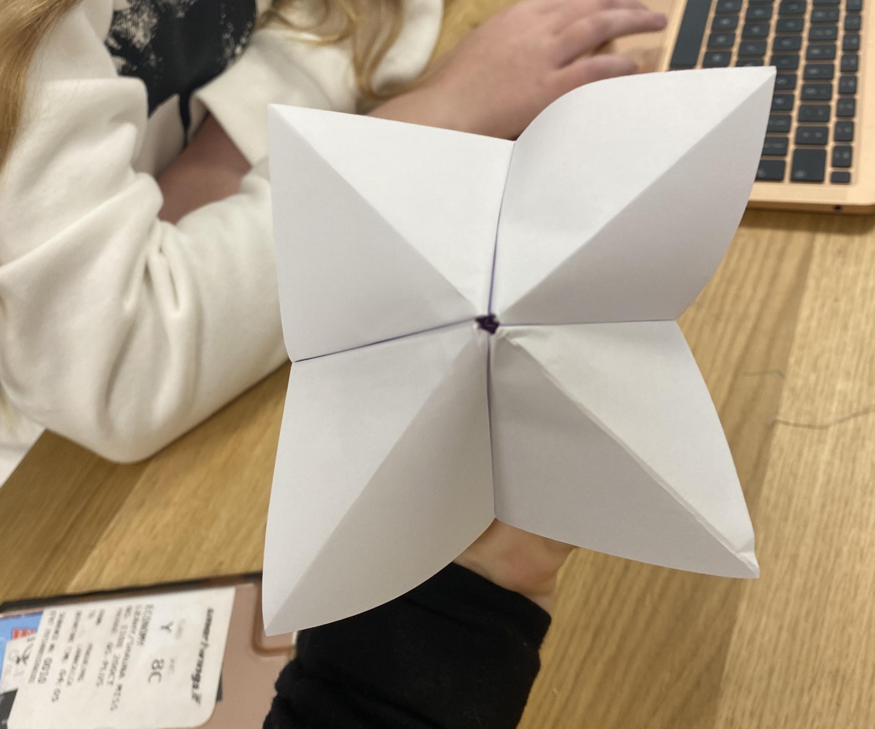 Creating a Simple Origami That Has Multiple Purposes