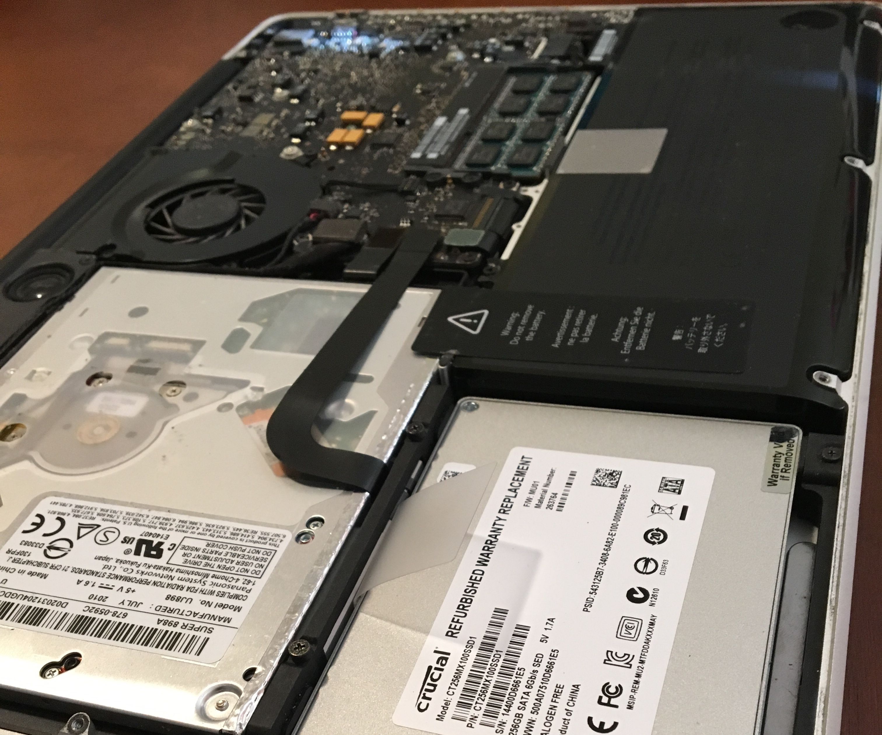 How to replace HDD/SSD SATA cable in MacBook Pro