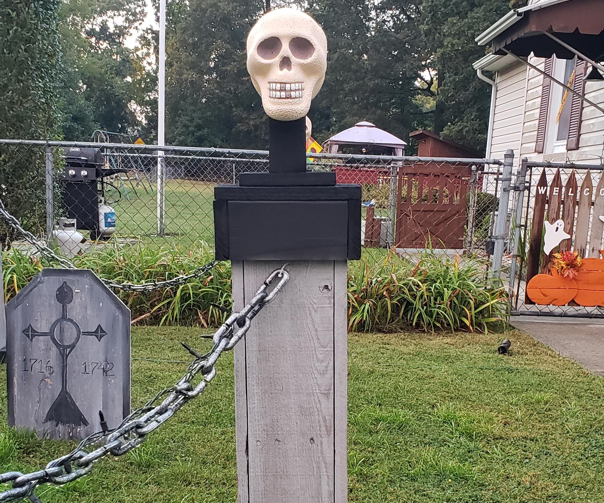 Cemetery Fence Pillars