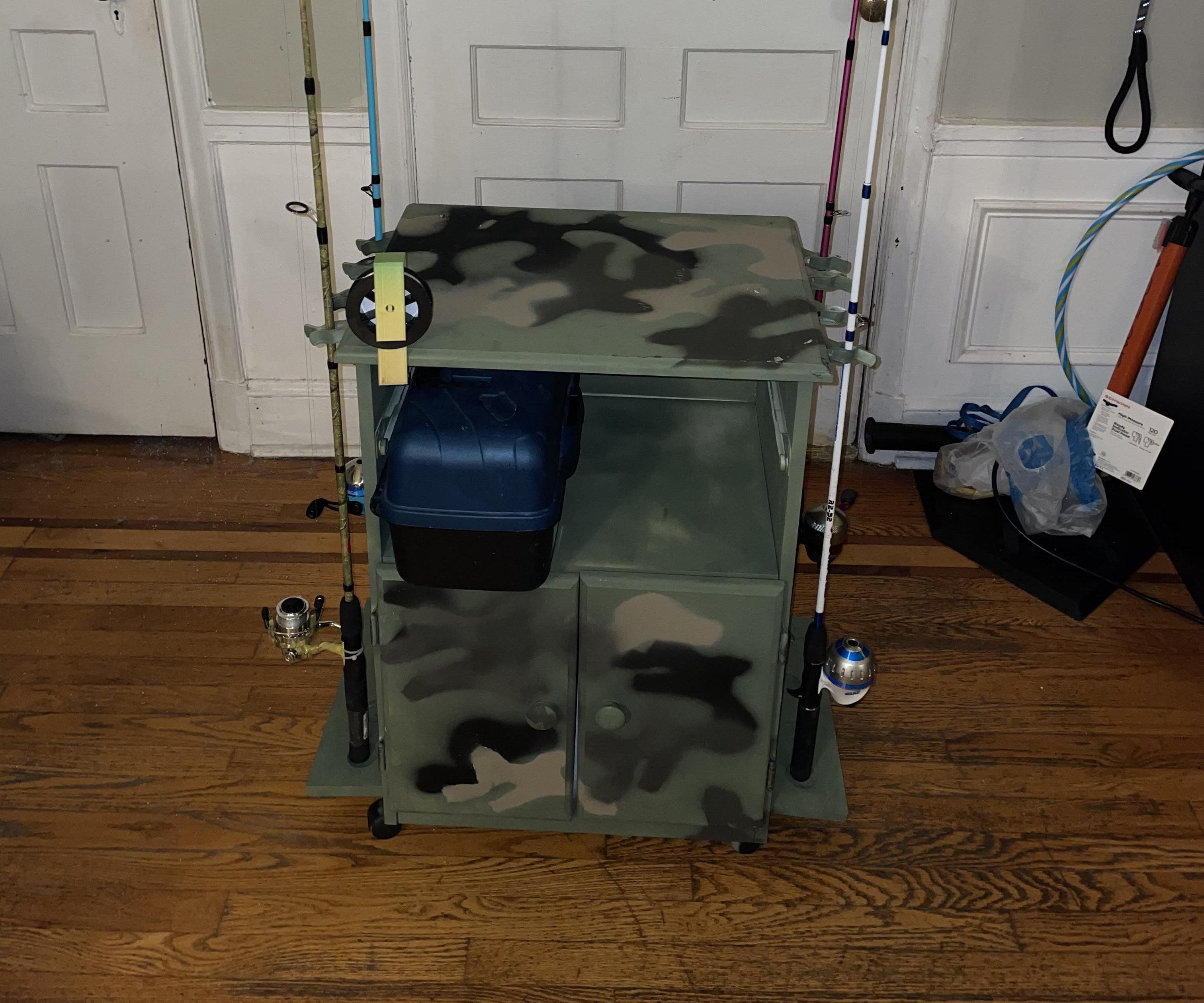 DIY Fishing Rod/Tackle Organizer