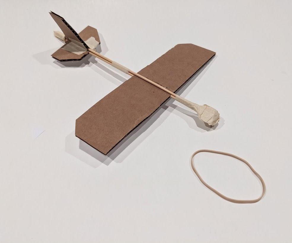 Carboard Ruber Band Glider