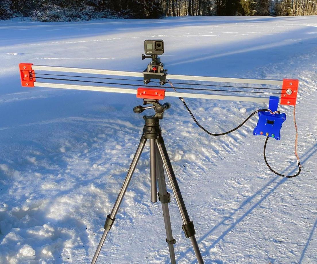 A Tripod-Mountable Motorized 2-Axis GoPro/Smartphone Slider for $20