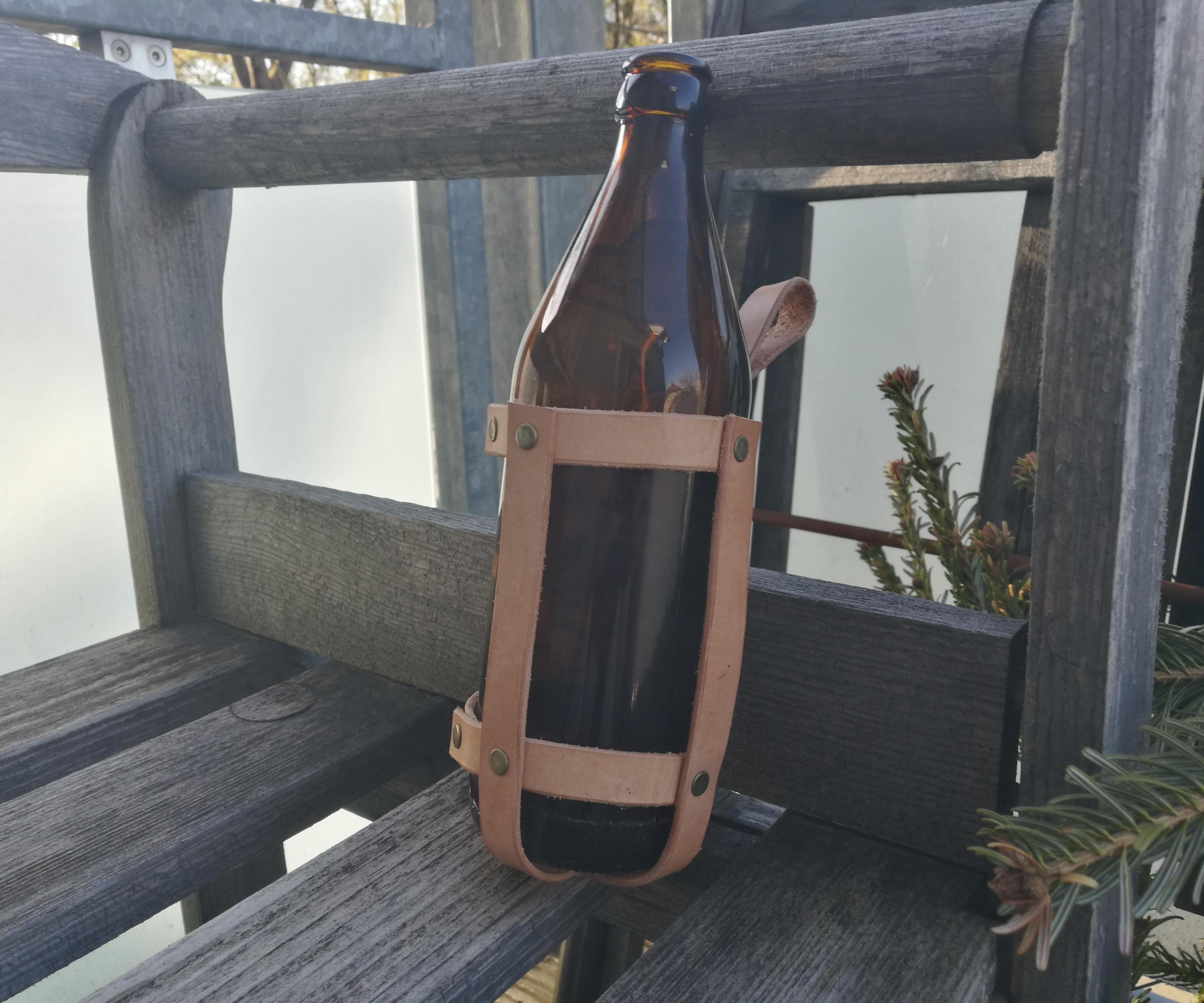 Leather Bottle or Can Belt Holster