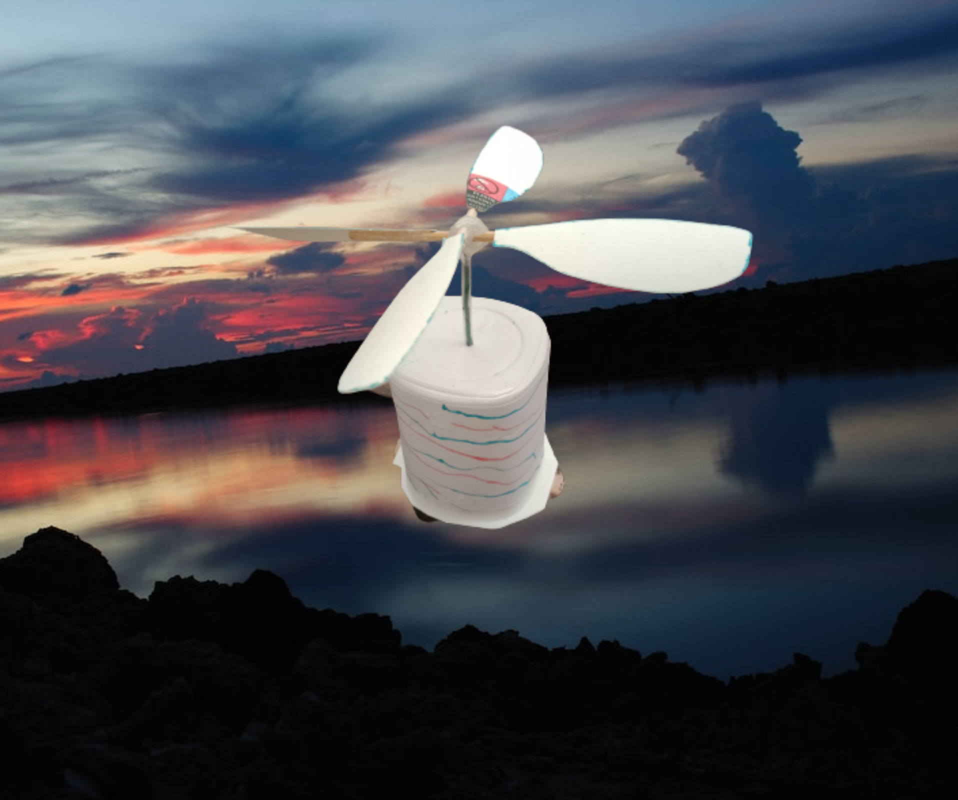 Amazing Yoghurt Pot Drone: an Easy and Environmentally Friendly Toy