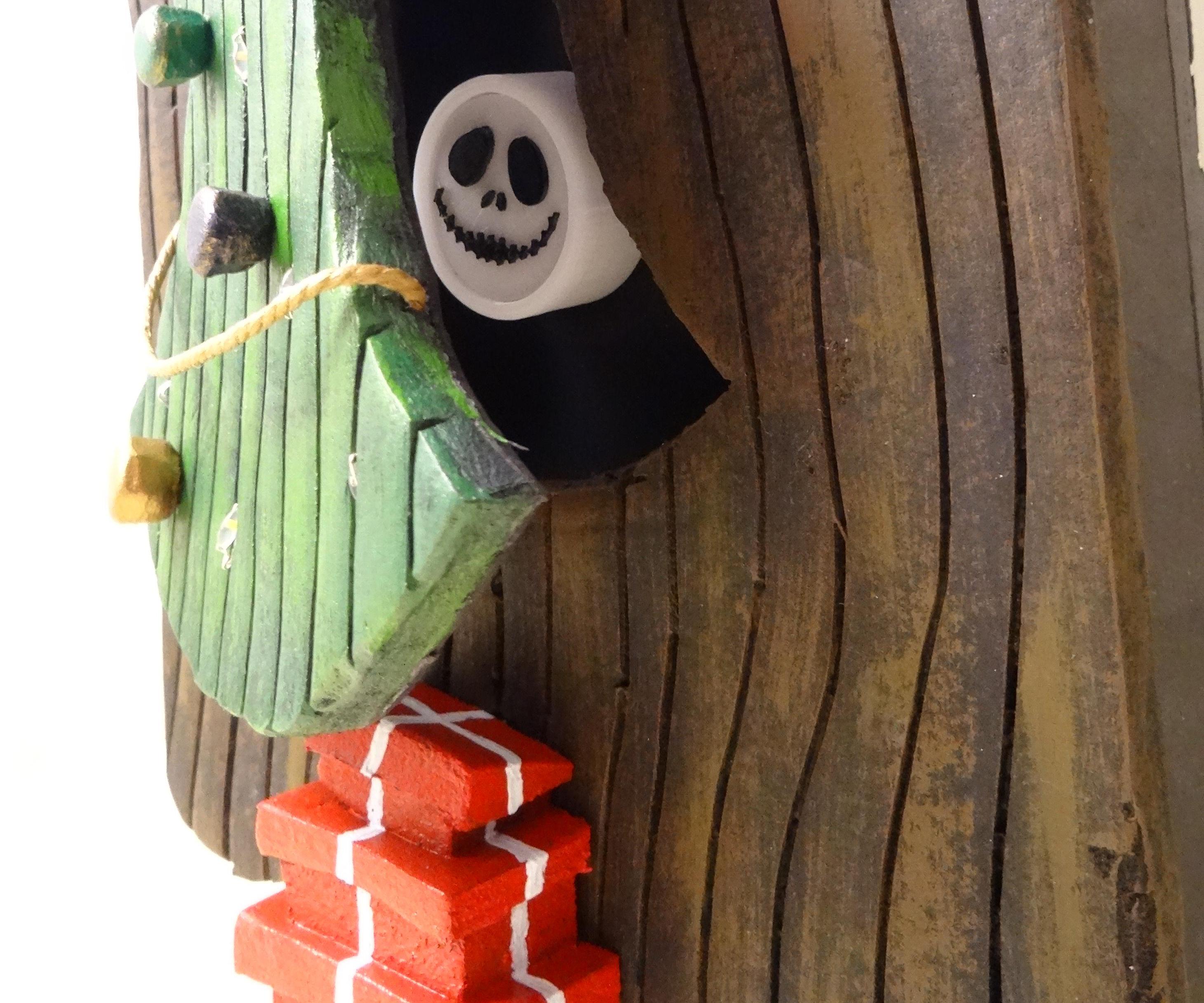 Nightmare Before Christmas Inspired Christmas Tree Door