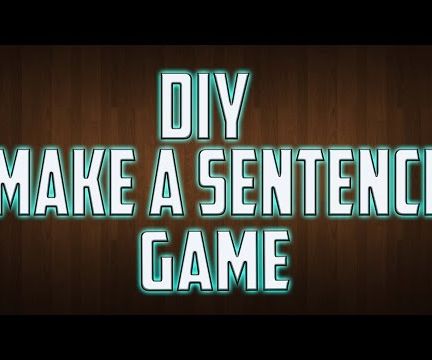Make a Sentence Game 