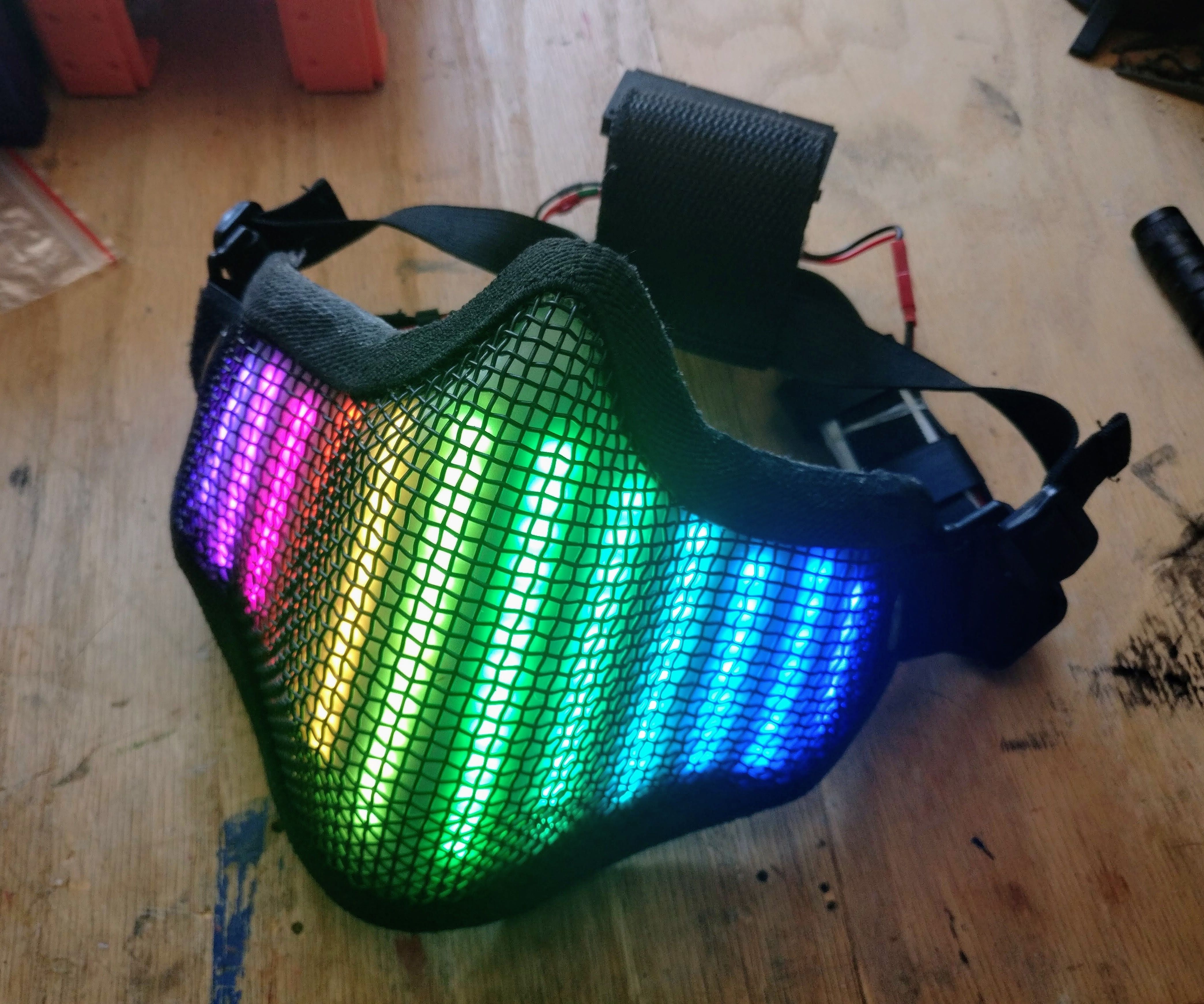 Neopixel LED Face Mask