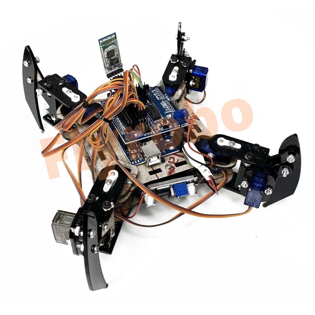 Bluetooth Controlled Arduino UNO Spider Bot