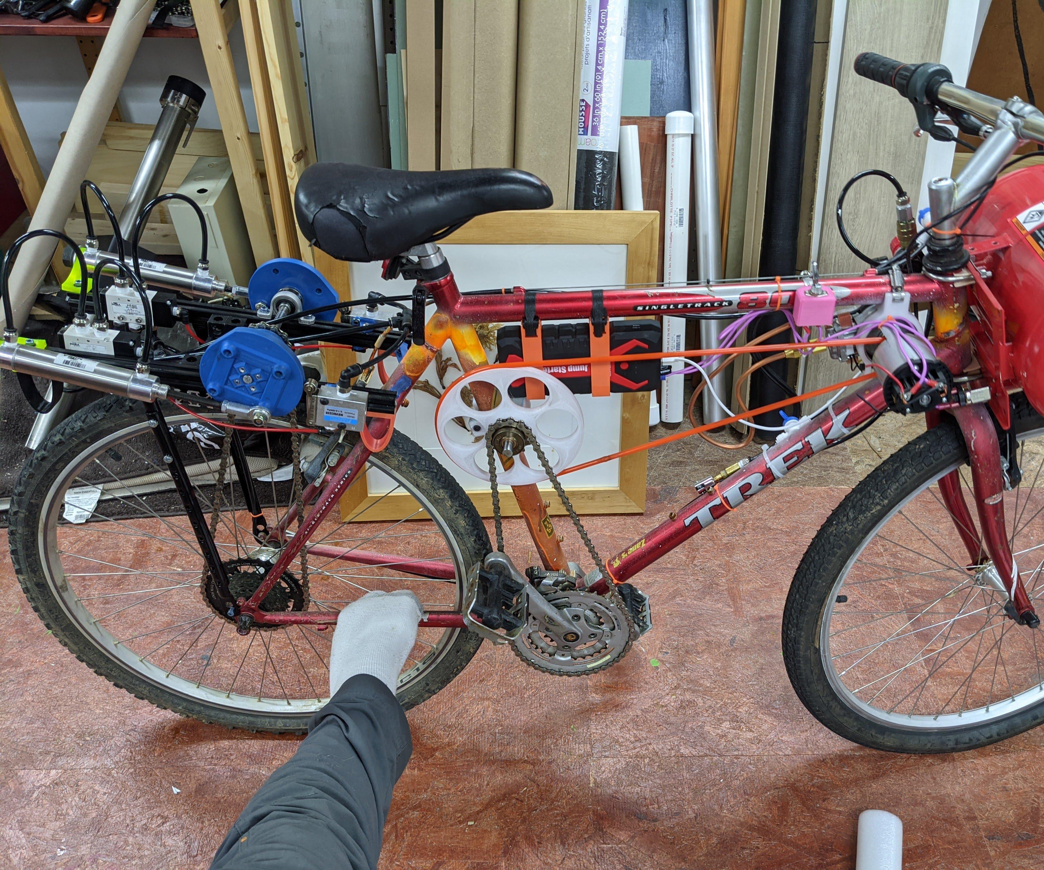 Air Powered Bicycle - Pneumatic Bike!