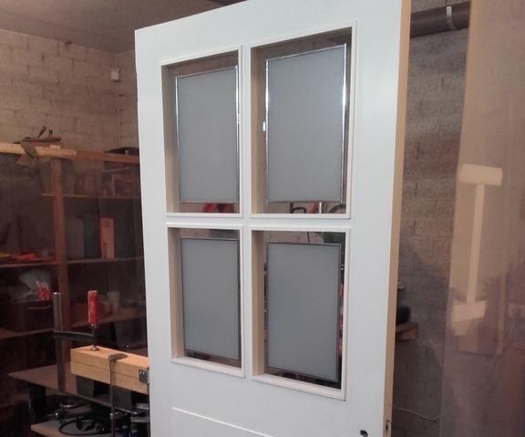 Low Budget Window in a Door