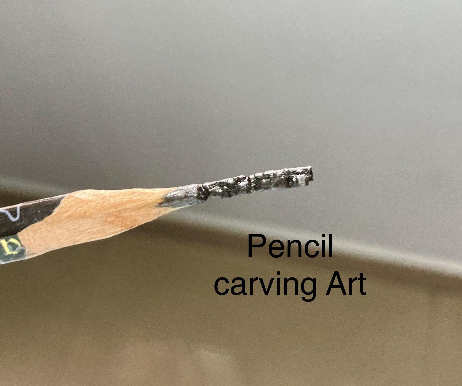 Carving Name on Pencil Lead