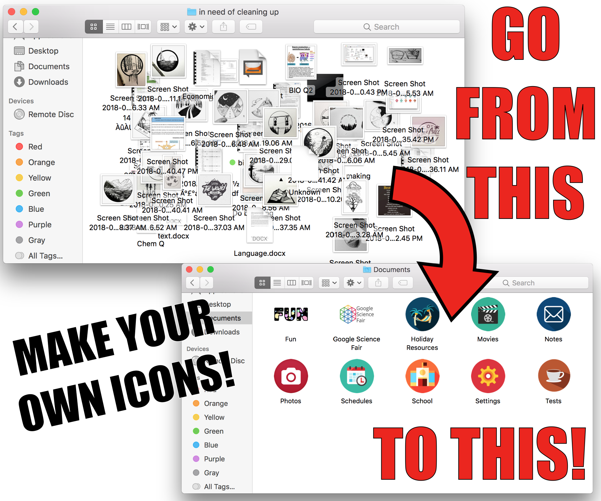 How to Organize Your Computer With DIY Icons (Mac)