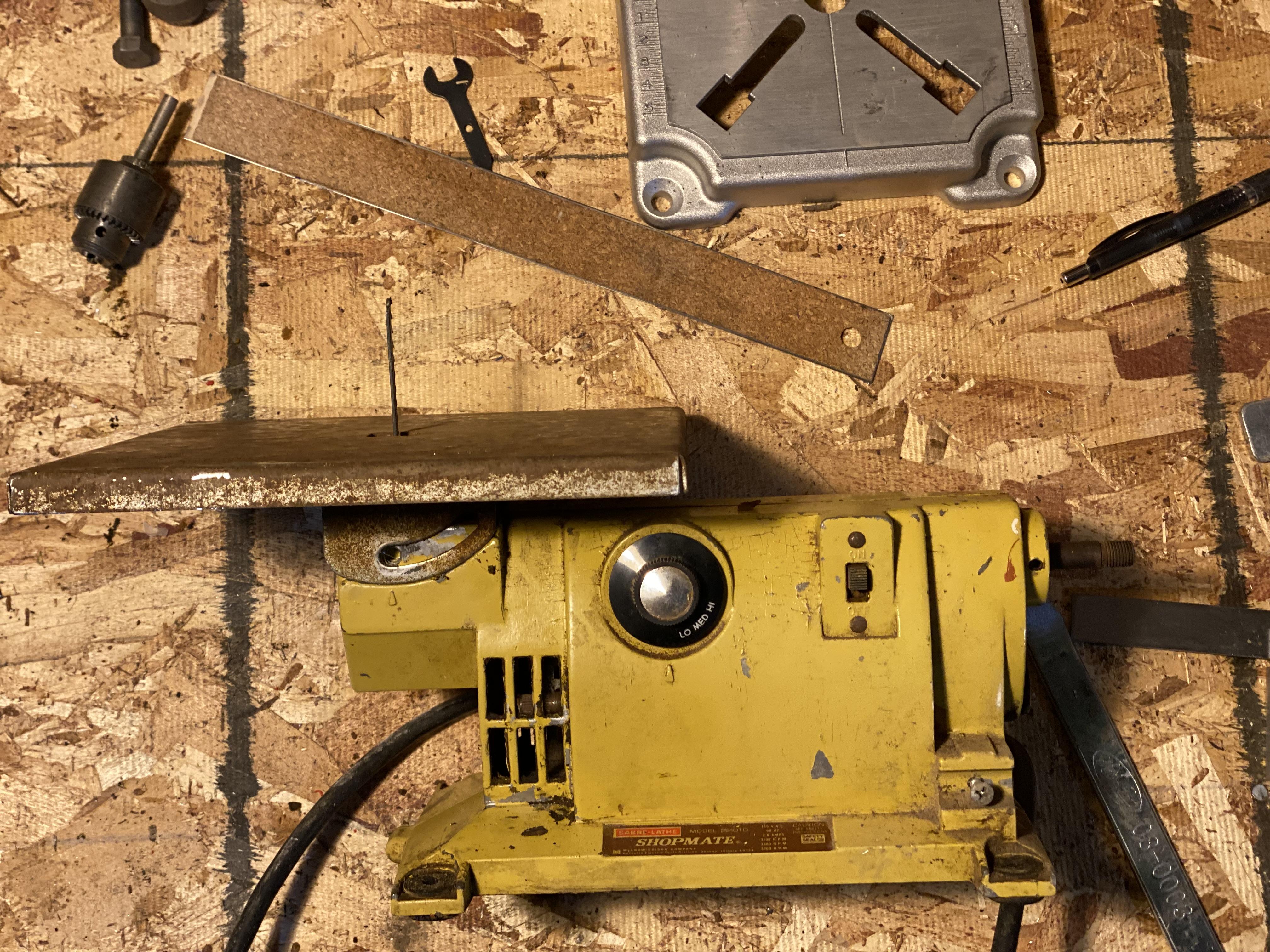 Mcgraw - Edison Sabre- Lathe  Small Wood Lathe/saw Combo  Cleanup and Repair