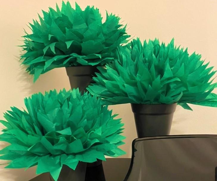 Easy! Inexpensive! Paper! Plant Decorations!