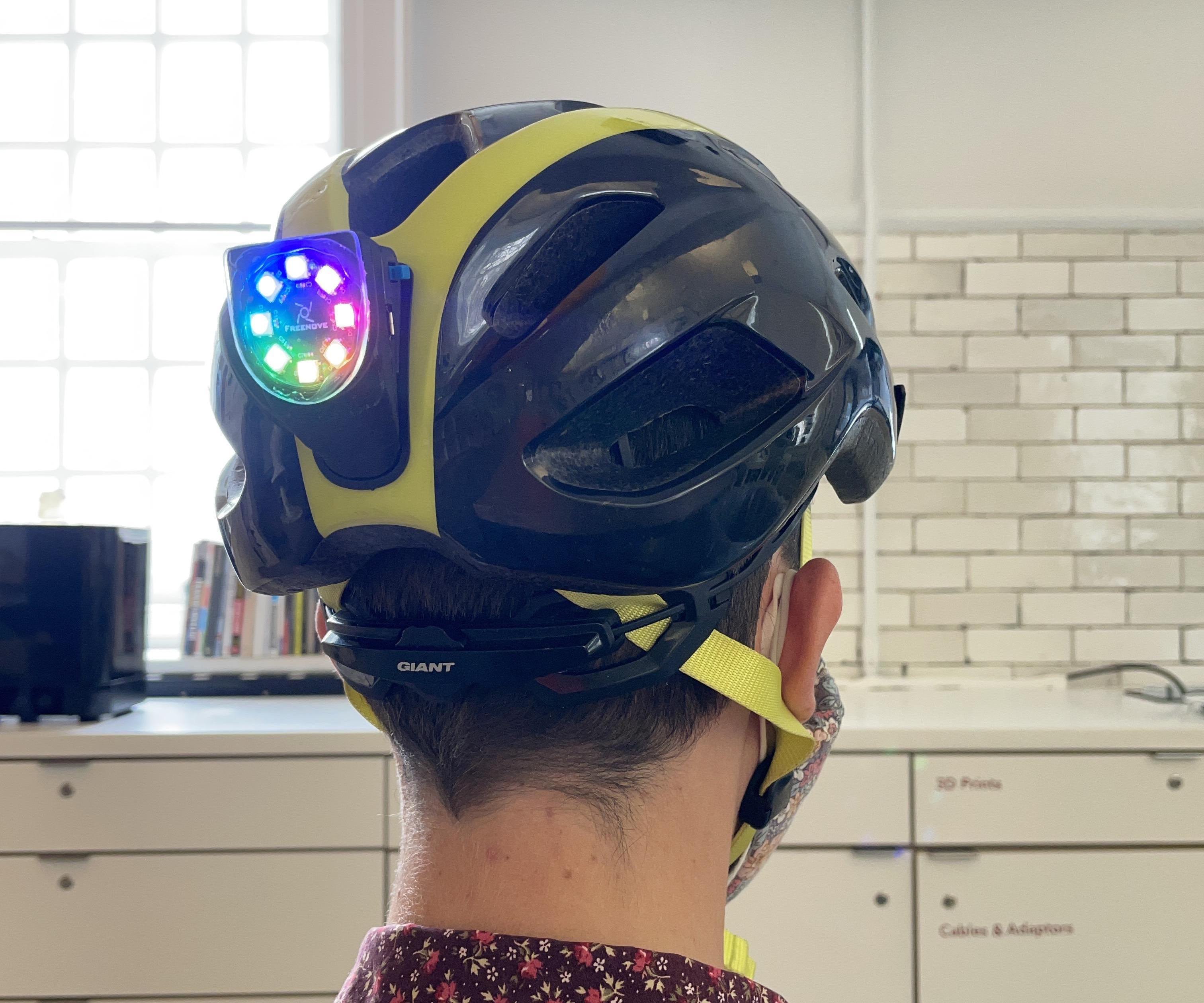 Magnetic Rainbow Tail-light for Bike Helmet