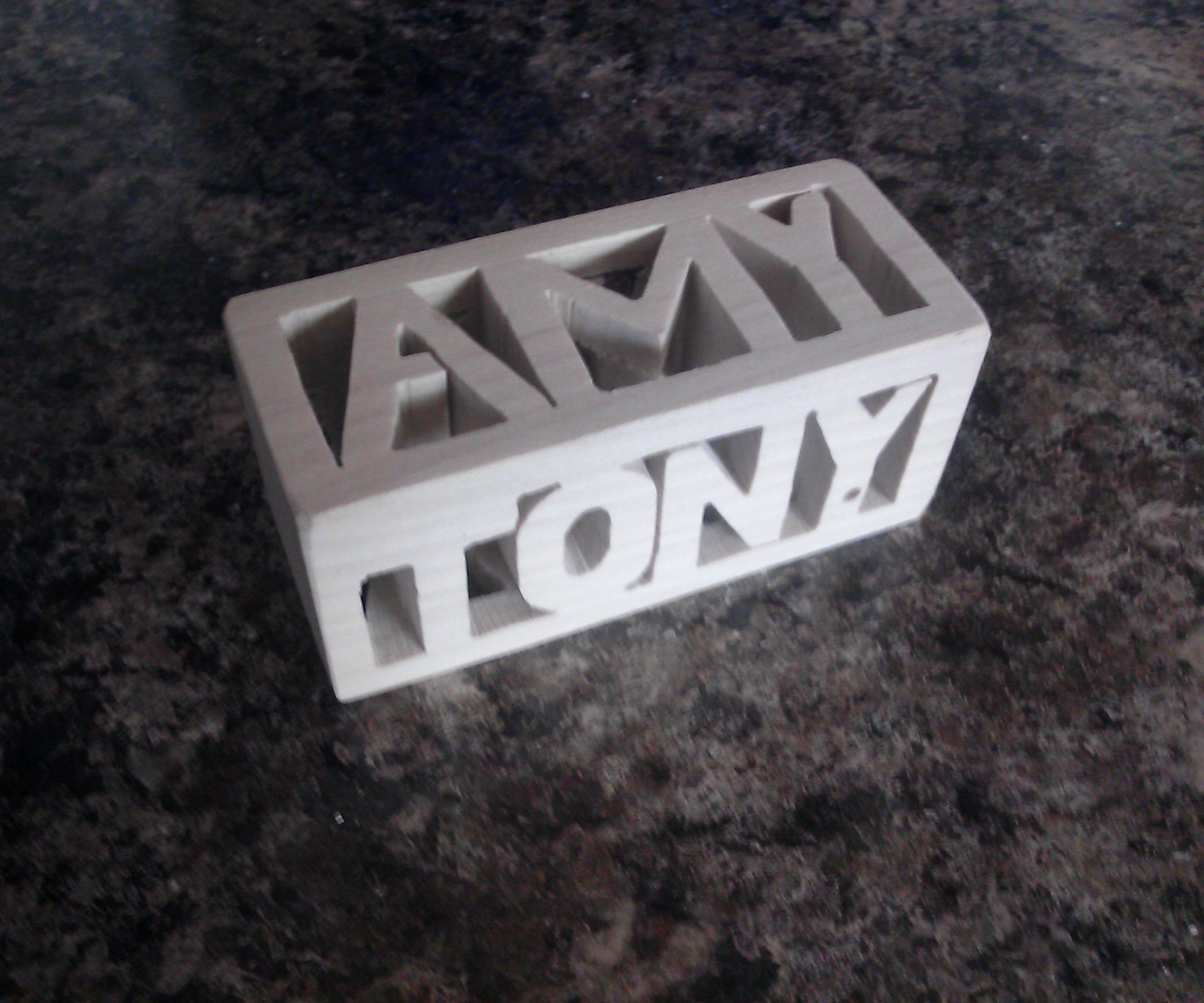 Old School CNC Name Block