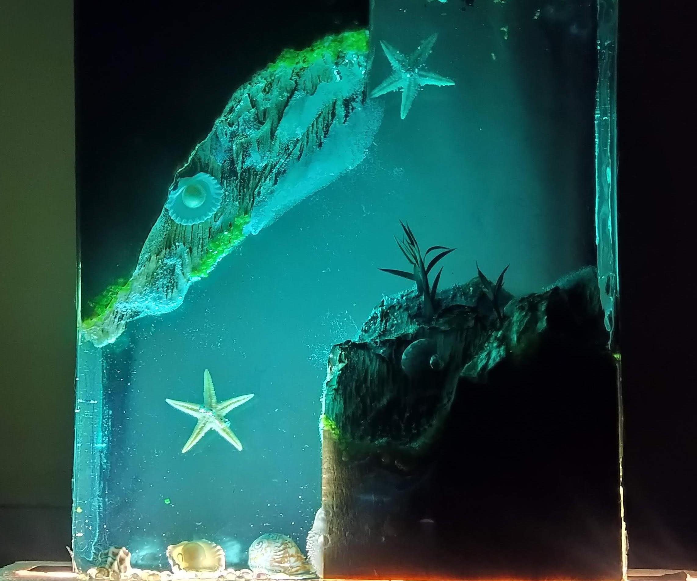 Ocean Blue Night Lamp