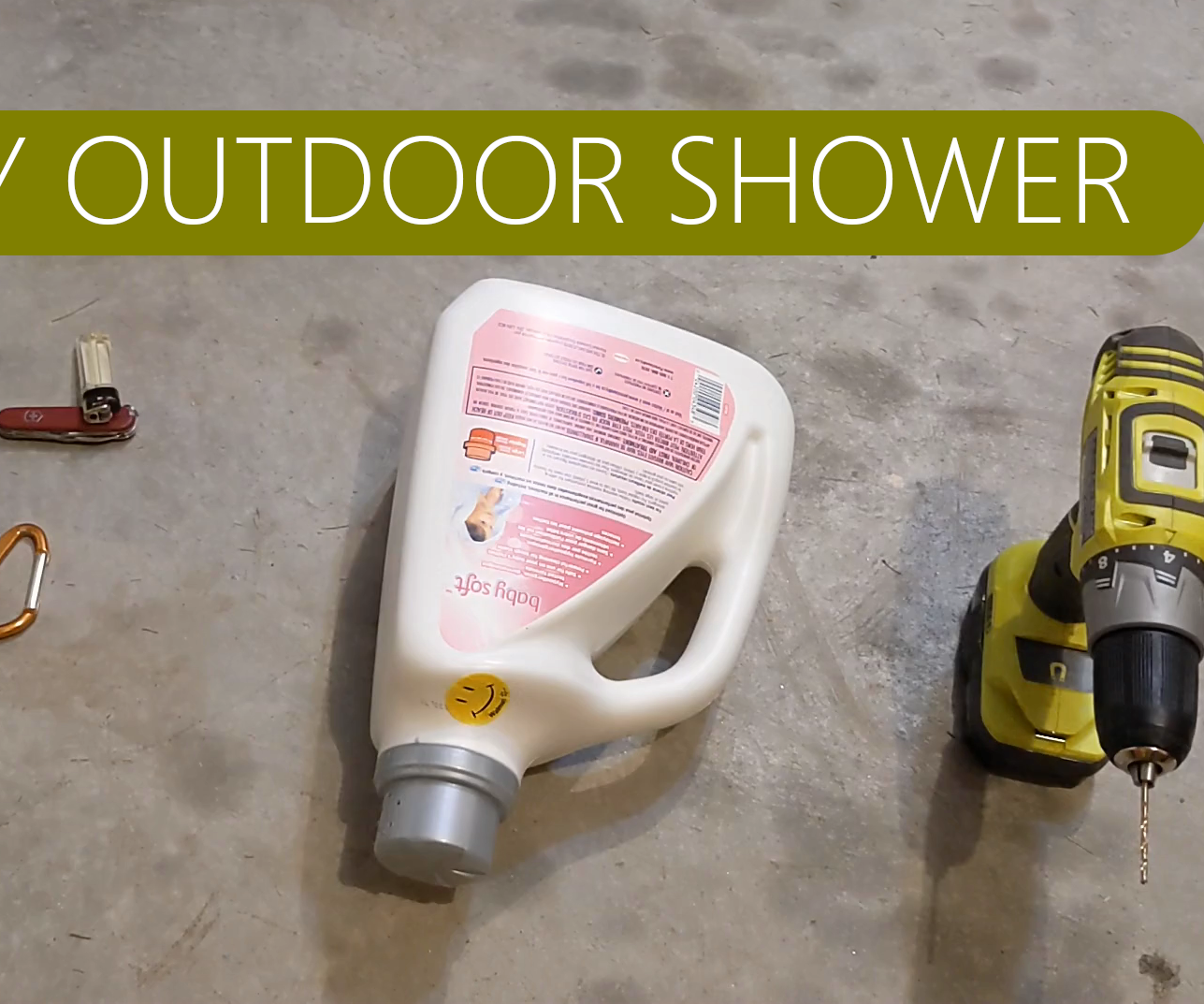 Simple Outdoor Shower for Camping, Campervan, Vanlife