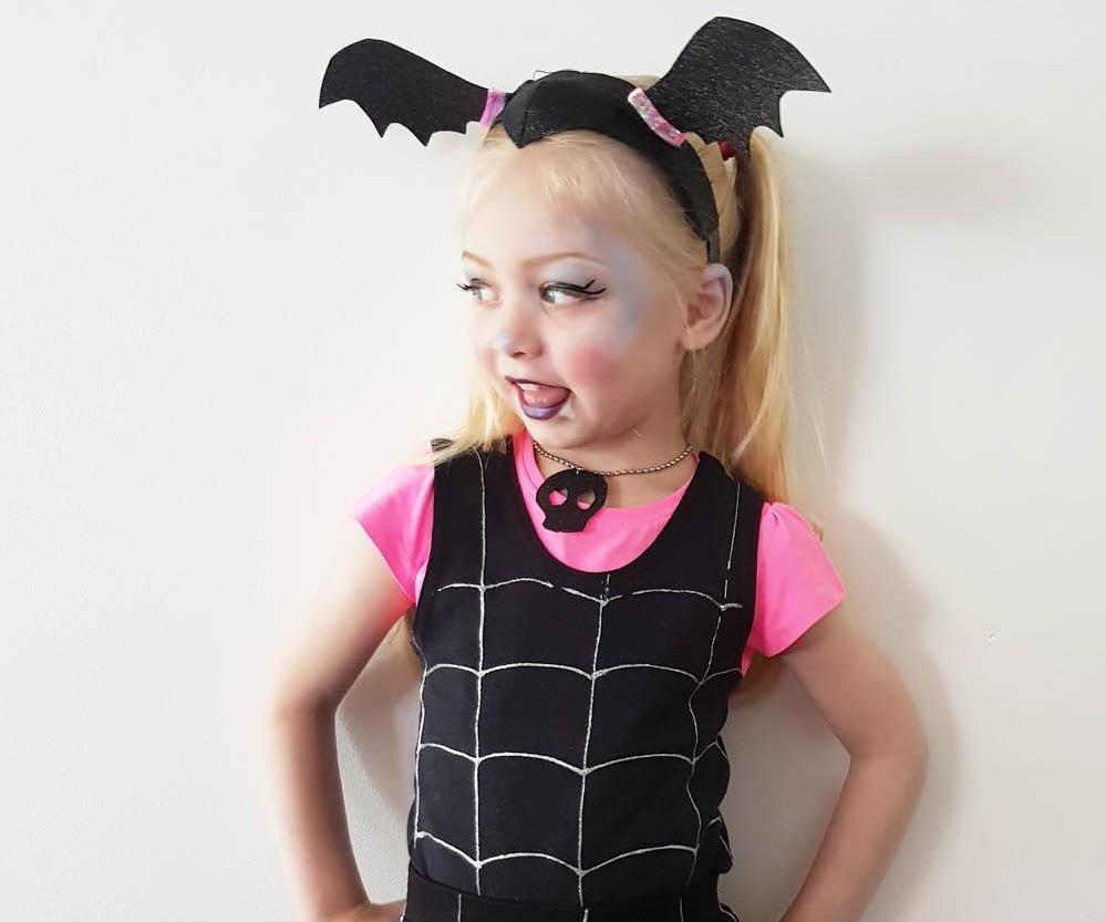 Easy Vampirina Kid's Costume Tutorial for Halloween