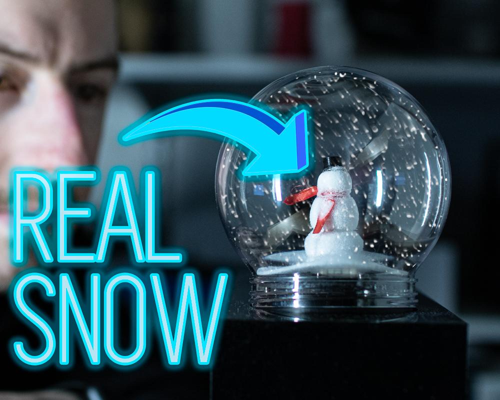 Snow Globe That Makes Real Snow