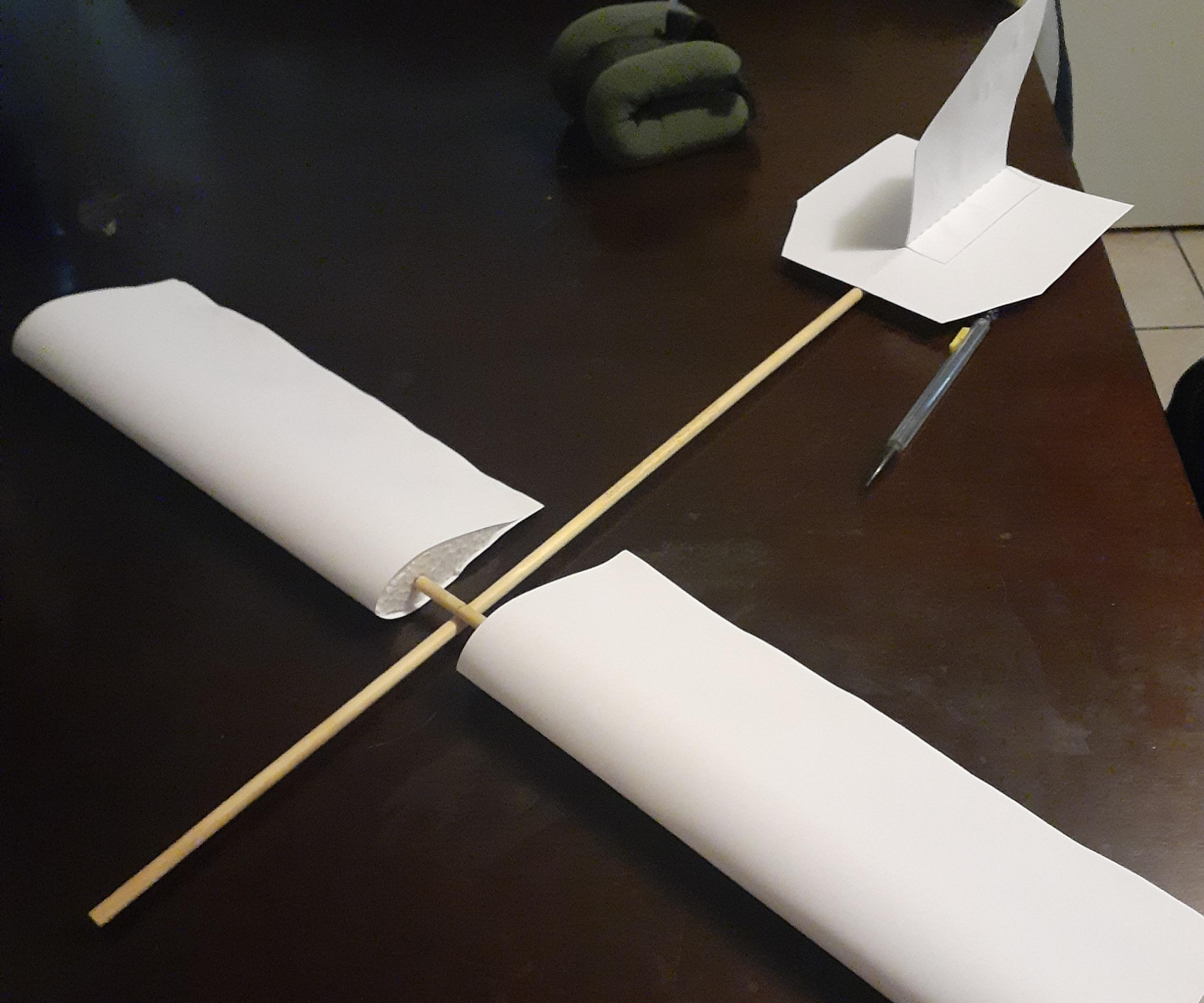 DIY Basic Glider (Wood, Cardstock Paper, Styrofoam)