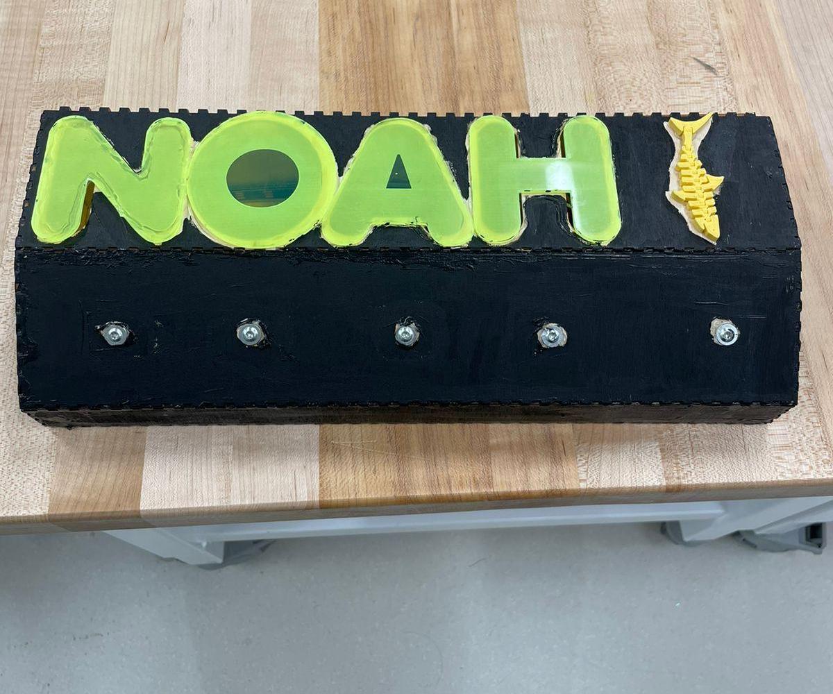 Interactive Touch Board of Noah With Lights/Sounds