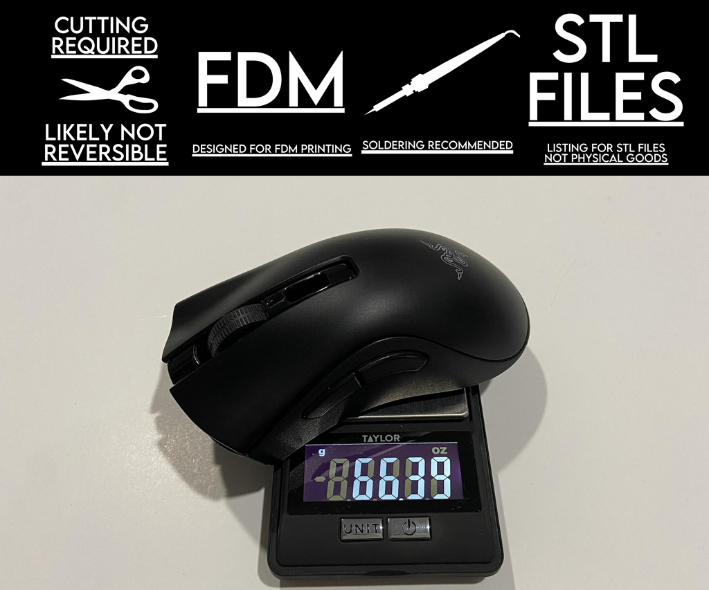 Razer Deathadder Mini V2 Wireless Mouse Mod (G305)